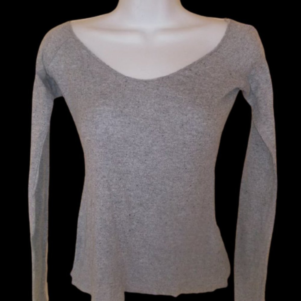 --- Zara Gray Very Light Scoop Neck Shirt Size 26 / Small